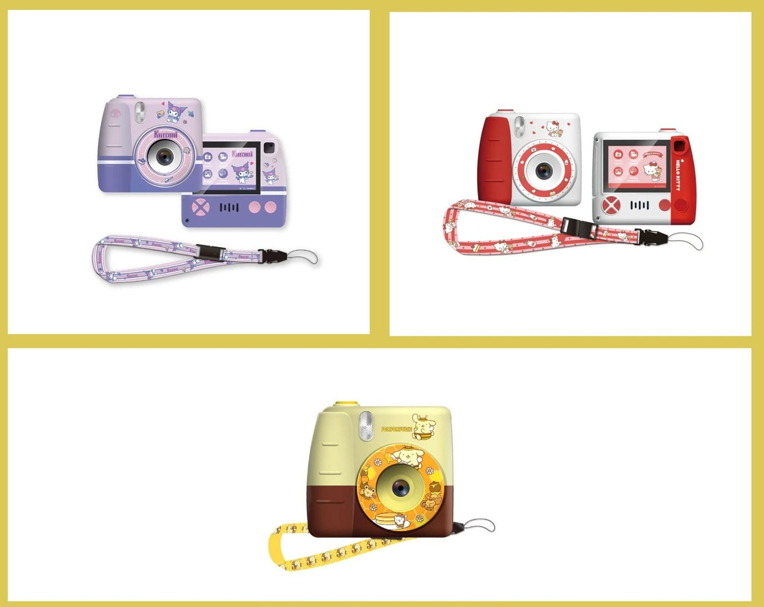 【送給孩子的最佳禮物】SANRIO-兒童數碼相機 Kuromi/Pompompurin/Hello Kitty【BEST GIFT FOR KIDS】 SANRIO-Kids Digital Camera | Kuromi | Pompompurin | Hello Kitty I-SMART