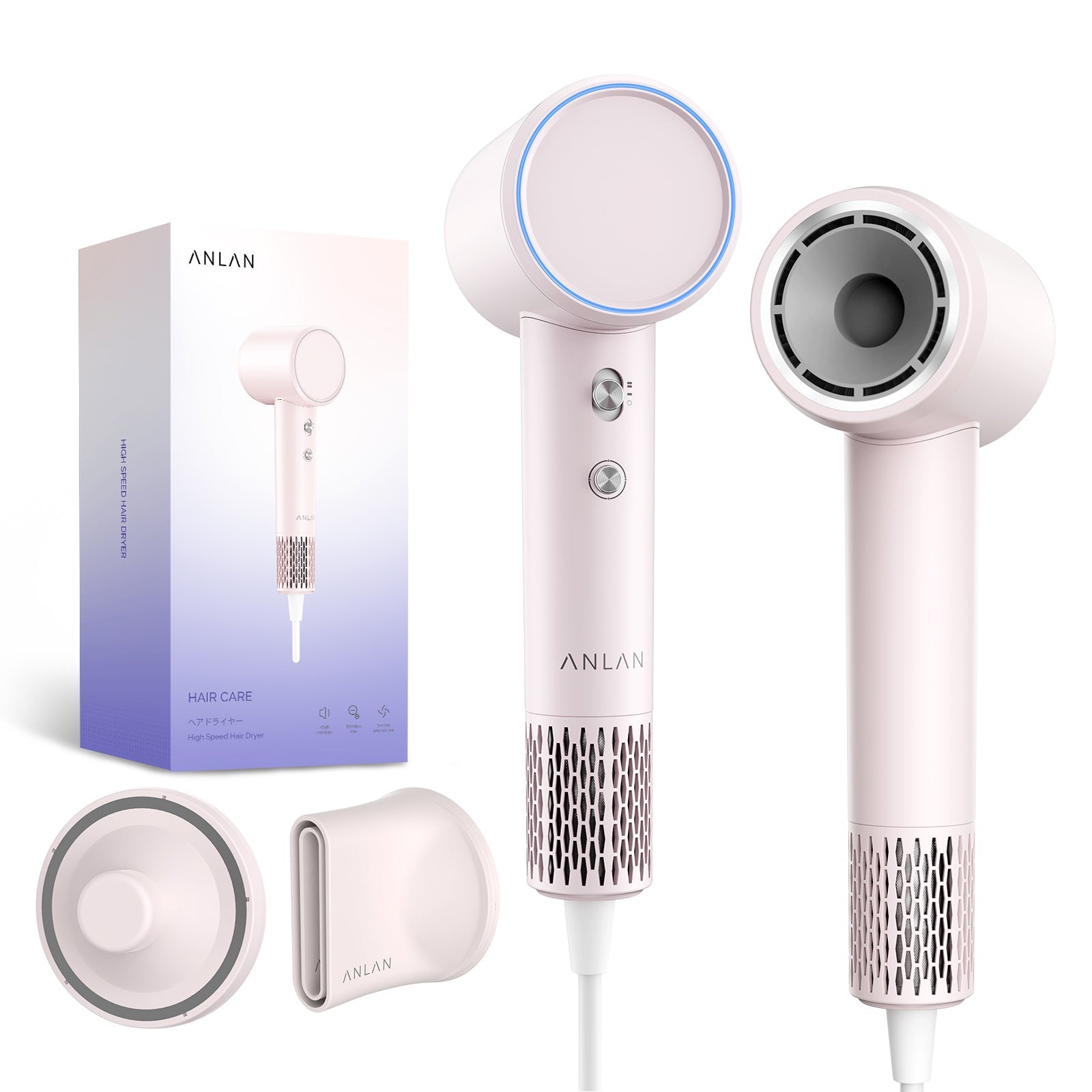 ANLAN - ACFJ31-04Y 1億負離子高速吹風機  (粉色/黑金兩色) ANLAN