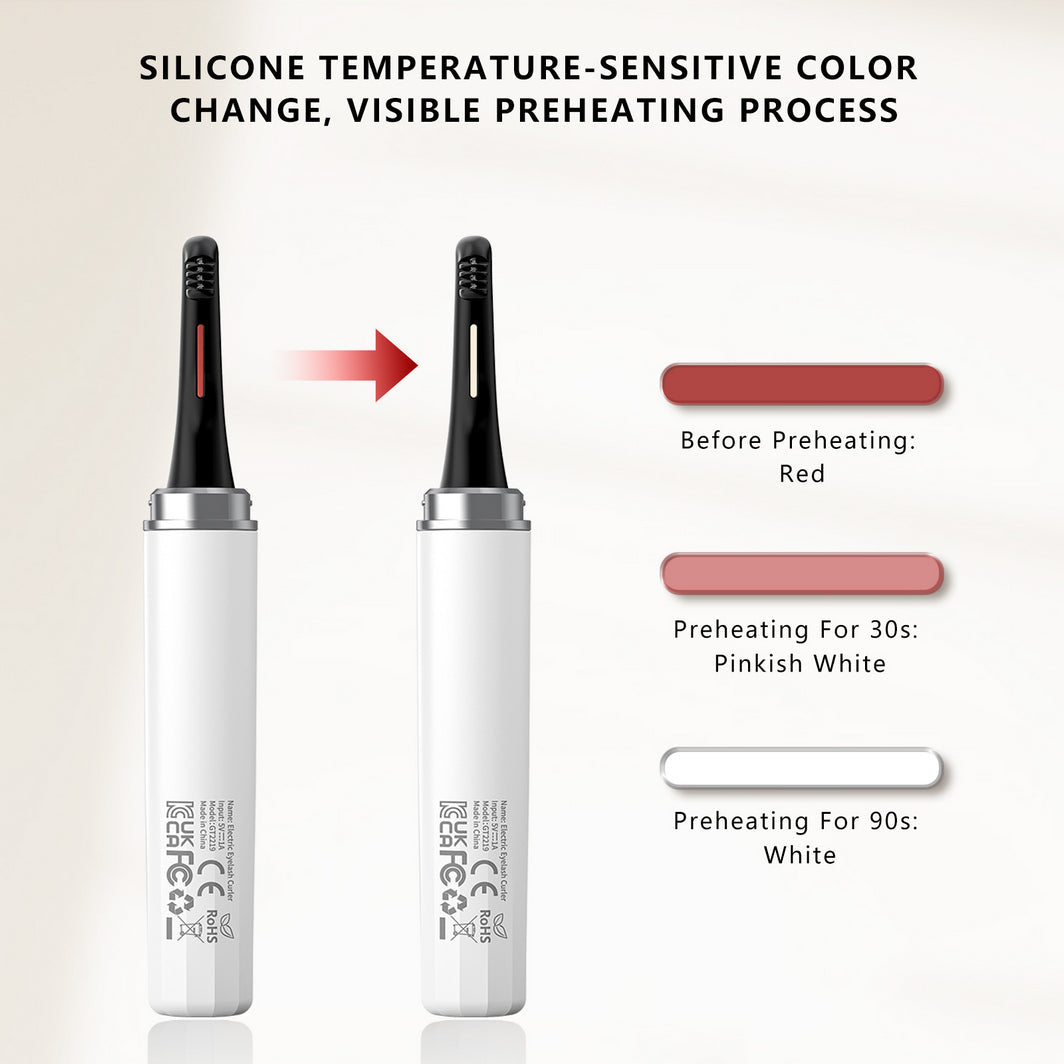 ANLAN - 日本菱鑽睫毛卷翹器|雙頭睫毛卷翹器|電睫毛棒|燙眼睫毛棒|睫毛捲曲器|電睫毛機|發熱眼睫毛棒|充電式電睫毛棒|手提卷睫毛|捲眼睫毛器(白色)AJMJ31-02A ANLAN