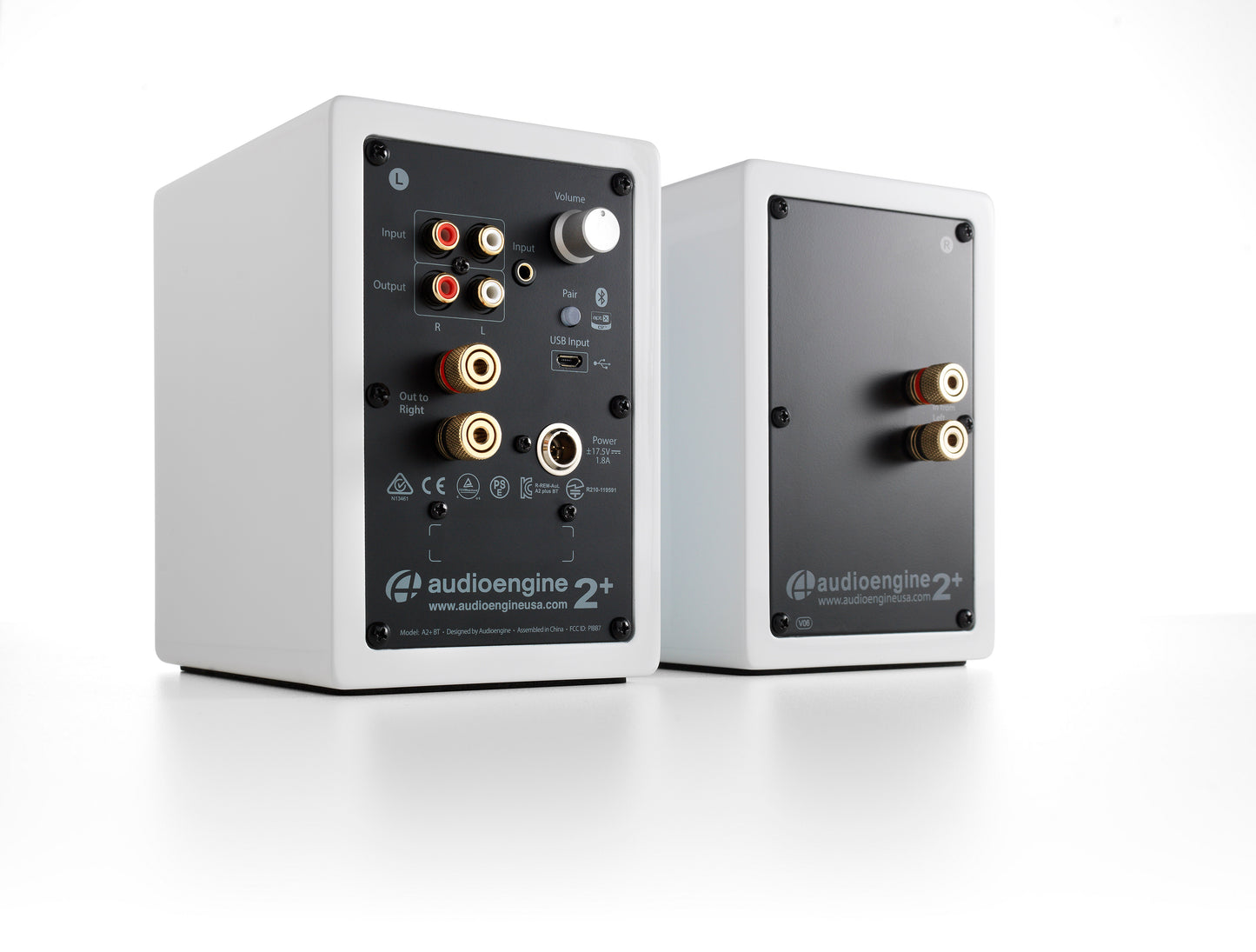 Audioengine A2+ 2025升級版 主動式立體聲藍牙書架喇叭-白色 Audioengine A2+ (AptX HD version, Type C) Power Wireless Speaker - White