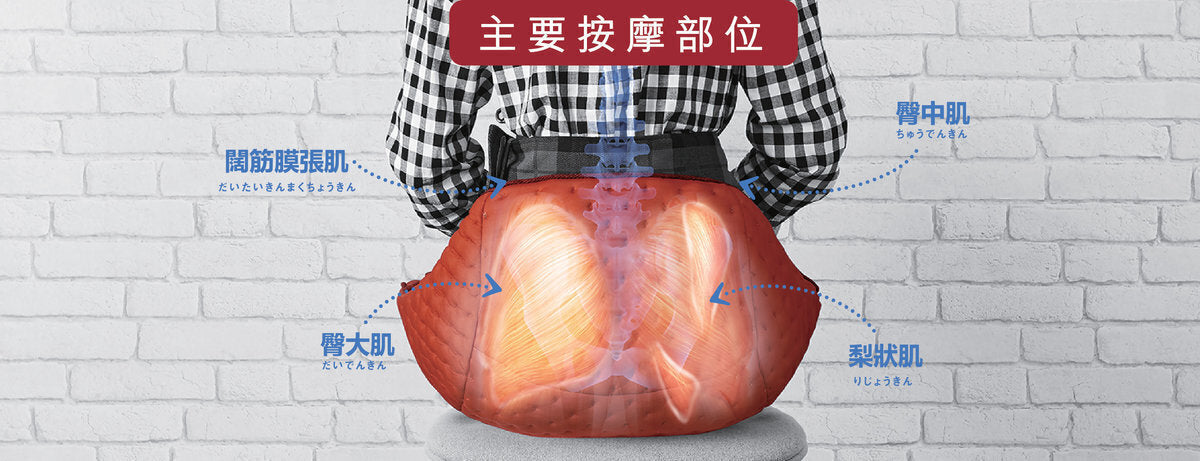 Lourdes - 日本氣囊按摩姿勢糾正 美姿坐墊 (紅色) AX-HXL204 【香港行貨】 Ippinmall