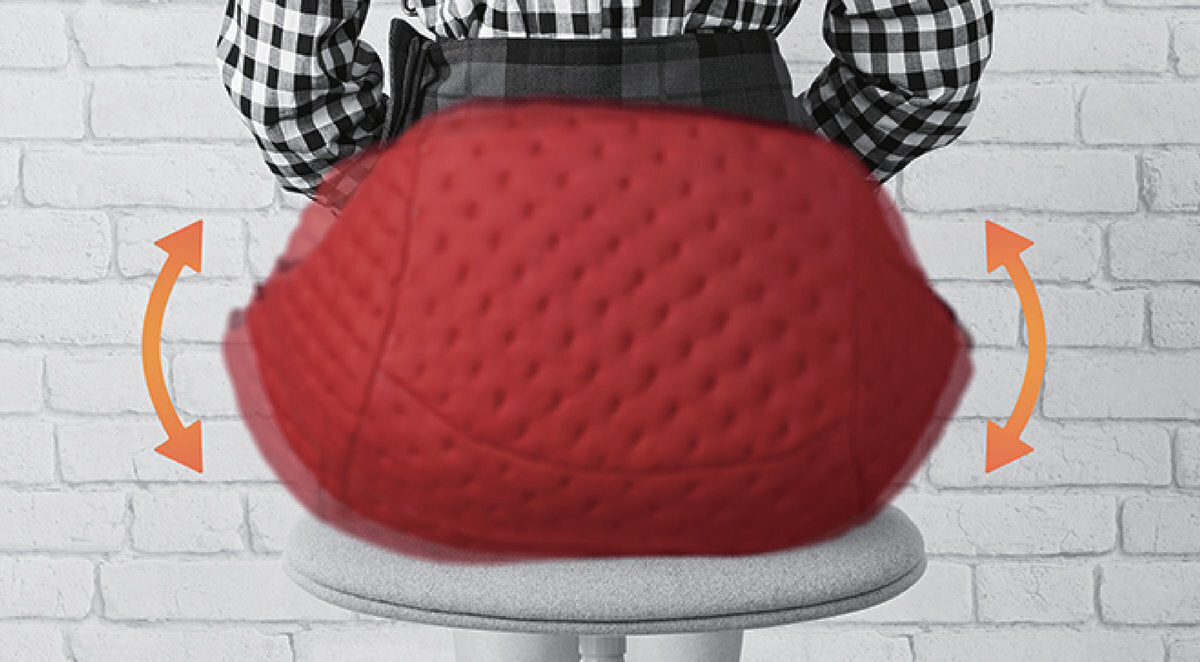 Lourdes - 日本氣囊按摩姿勢糾正 美姿坐墊 (紅色) AX-HXL204 【香港行貨】 Ippinmall