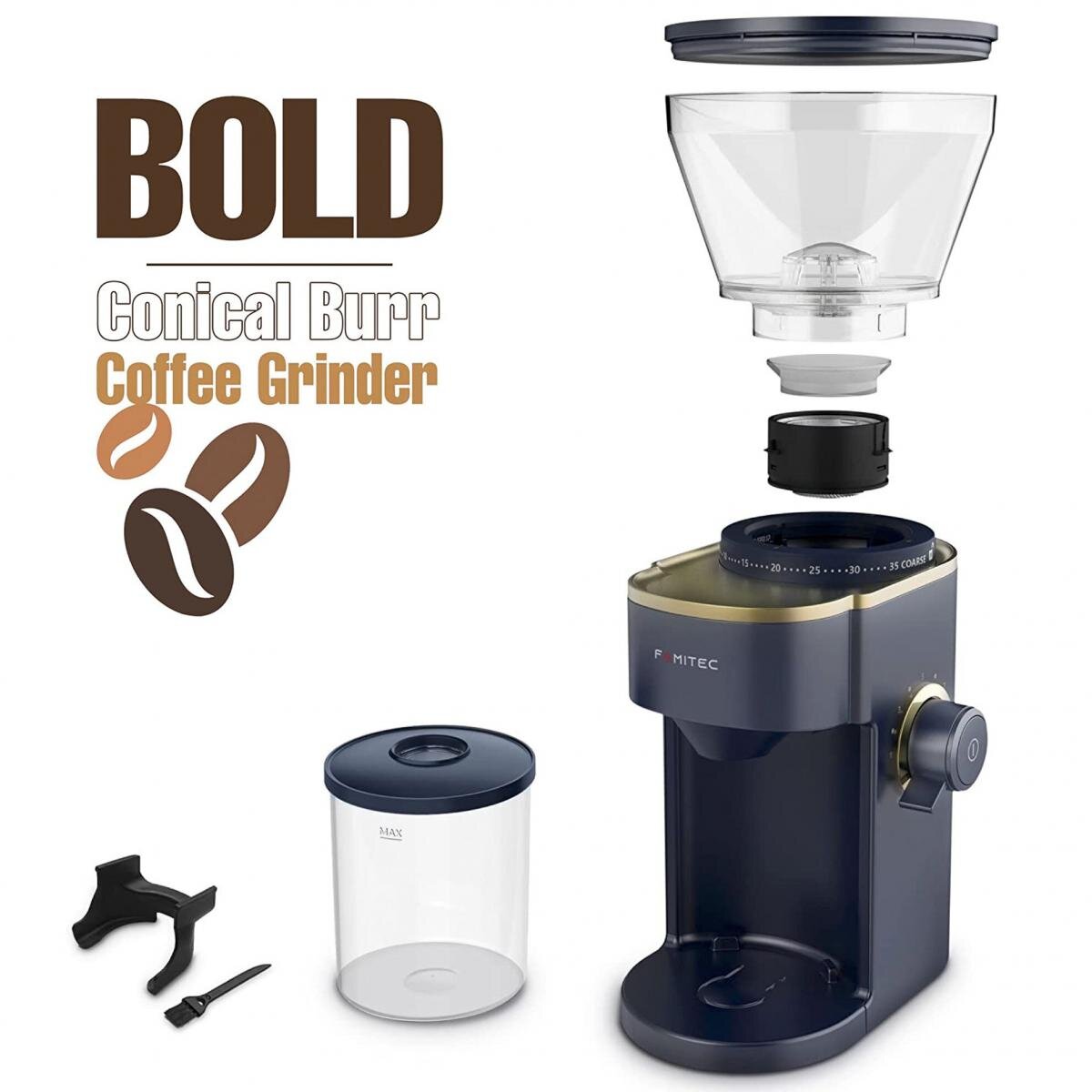 FAMITEC - 52-202-00 錐形旋轉磨盤式咖啡研磨機 FAMITEC