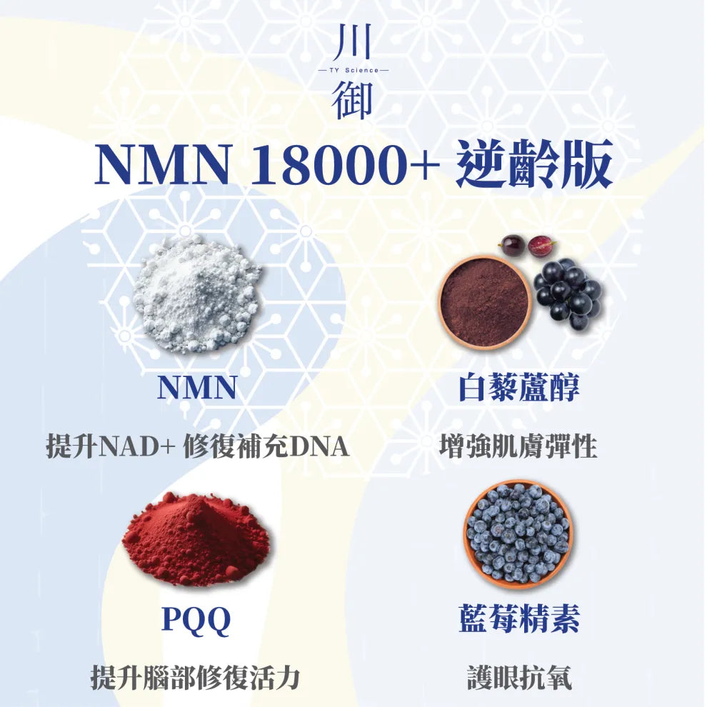 川御 - 加強版 NMN 18000 膠囊 (60粒裝)|保健品|補充品|NMN