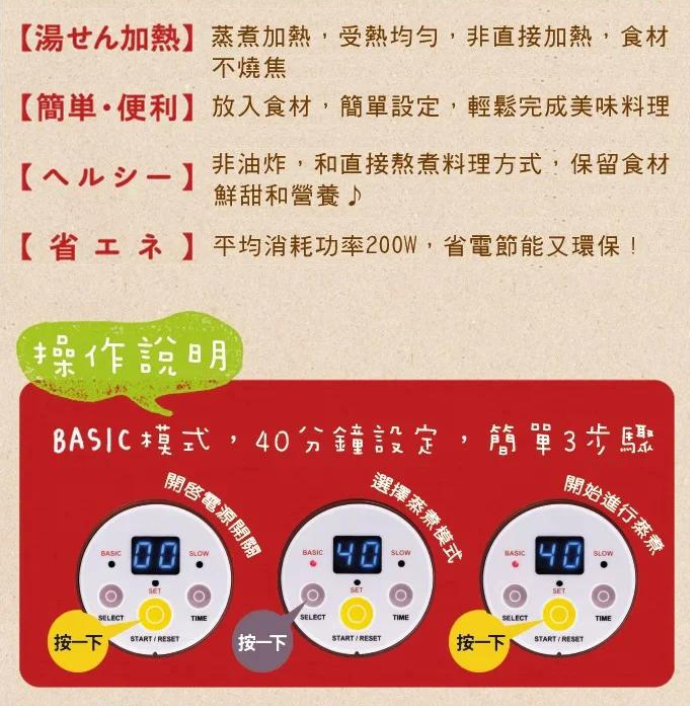 récolte - CotoCoto 日式電飯煲(紅色)RHC-1C|陶瓷內膽|健康電飯煲|多功能電鍋|雙層電飯煲|陶瓷電飯煲|日式電飯煲|陶瓷內膽電飯煲