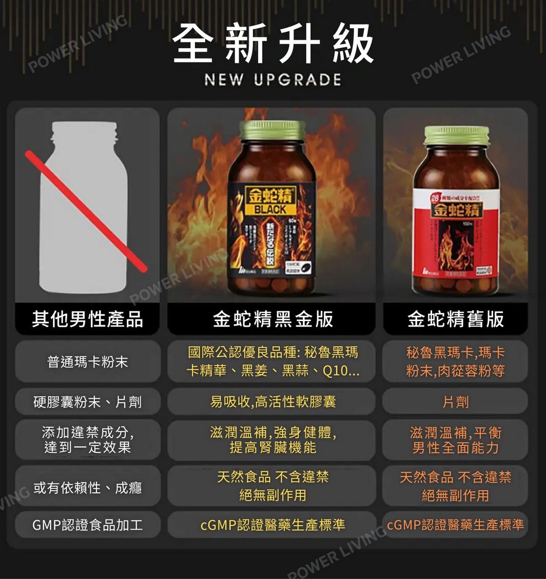 明治藥品 【金蛇精-絕倫傳說Z】秘魯黑瑪卡瑪咖牡蠣 (150粒裝)|秘魯黑瑪卡精華 滋潤溫補 強身健體 提高腎臟機能|補健品|健康產品