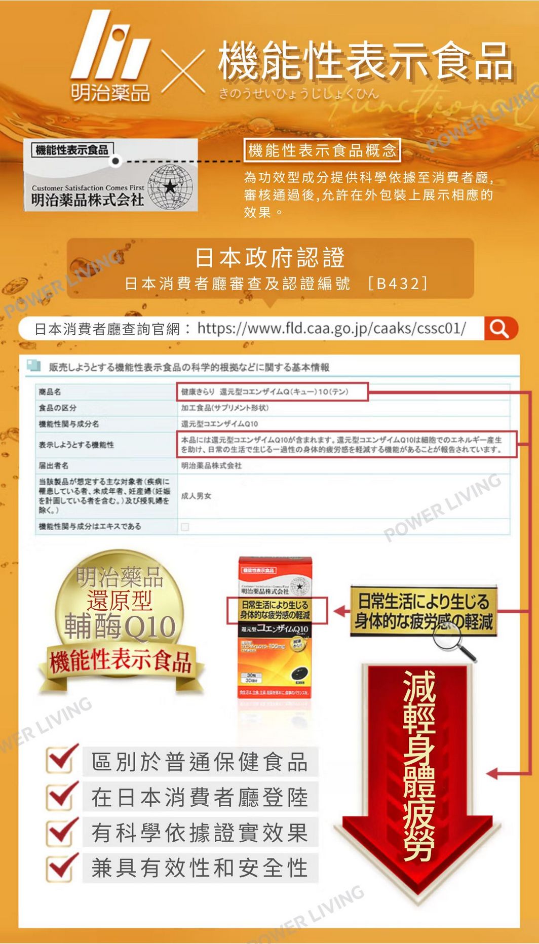 明治藥品 - 保護心臟氧化型輔酶 Q10(60粒裝)|護心保健品|能量補健品|補充輔酶|抗氧化|心臟|營養補充品|營養補充劑|健康食品|補健品|補品|營養