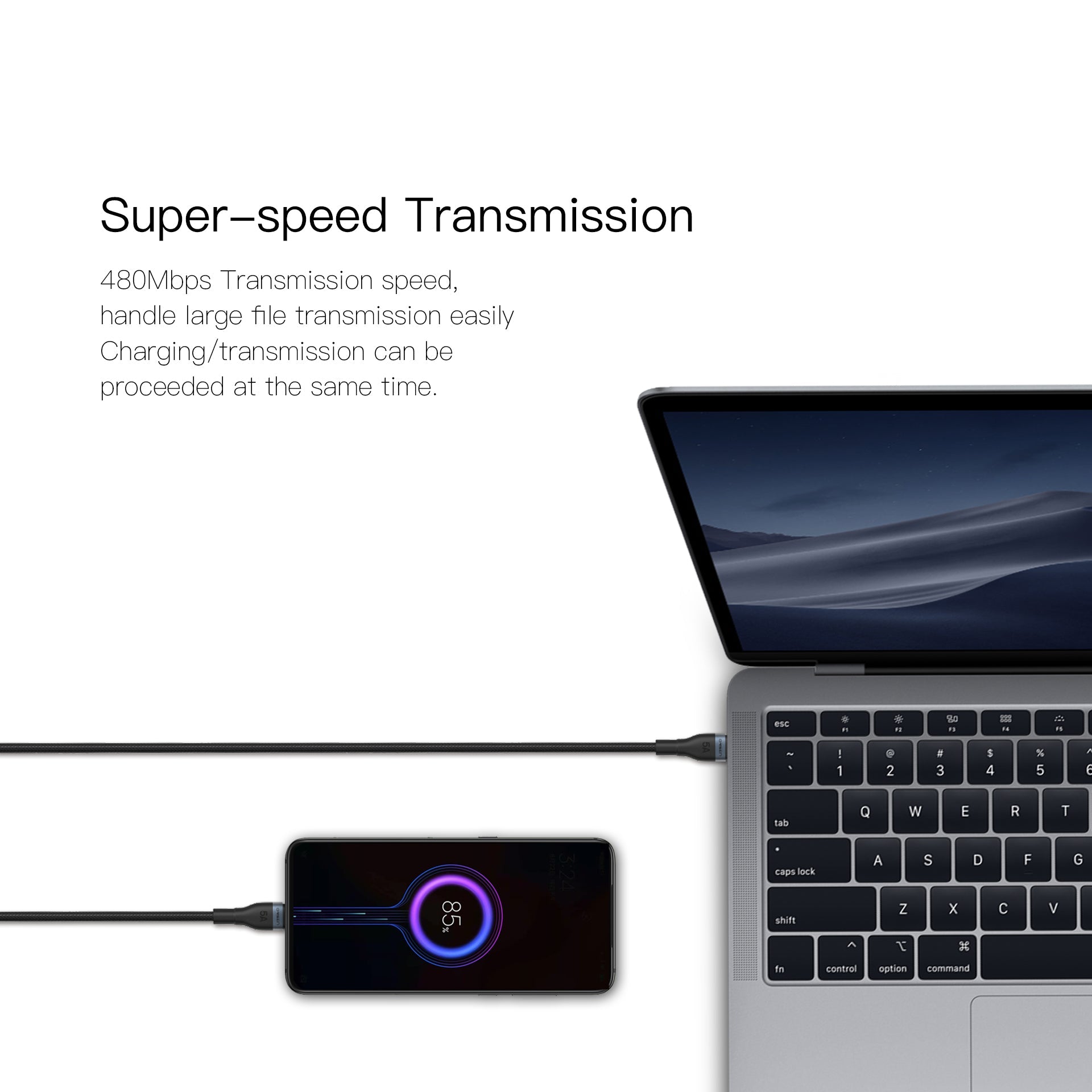 Orsen - S6 快充100W 5A線 (Type-C to C) Orsen