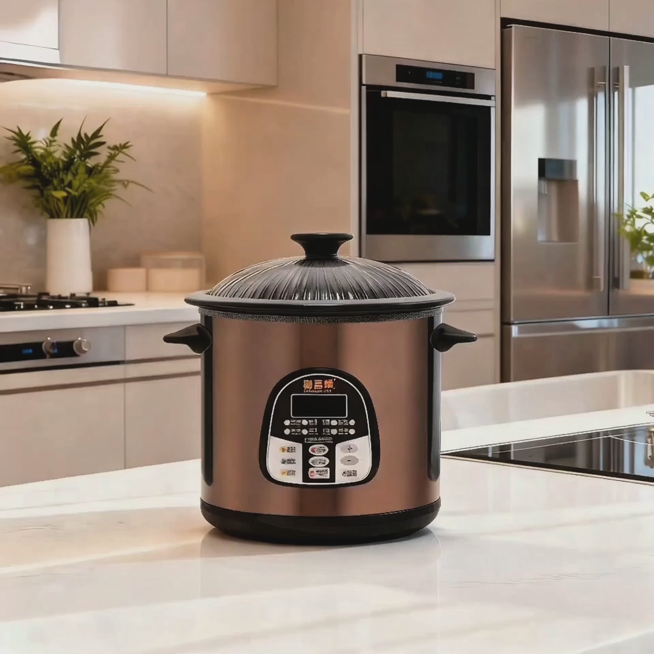 Load video: 金樂 - 8公升黑晶陶瓷御品鍋 GBC-135SE