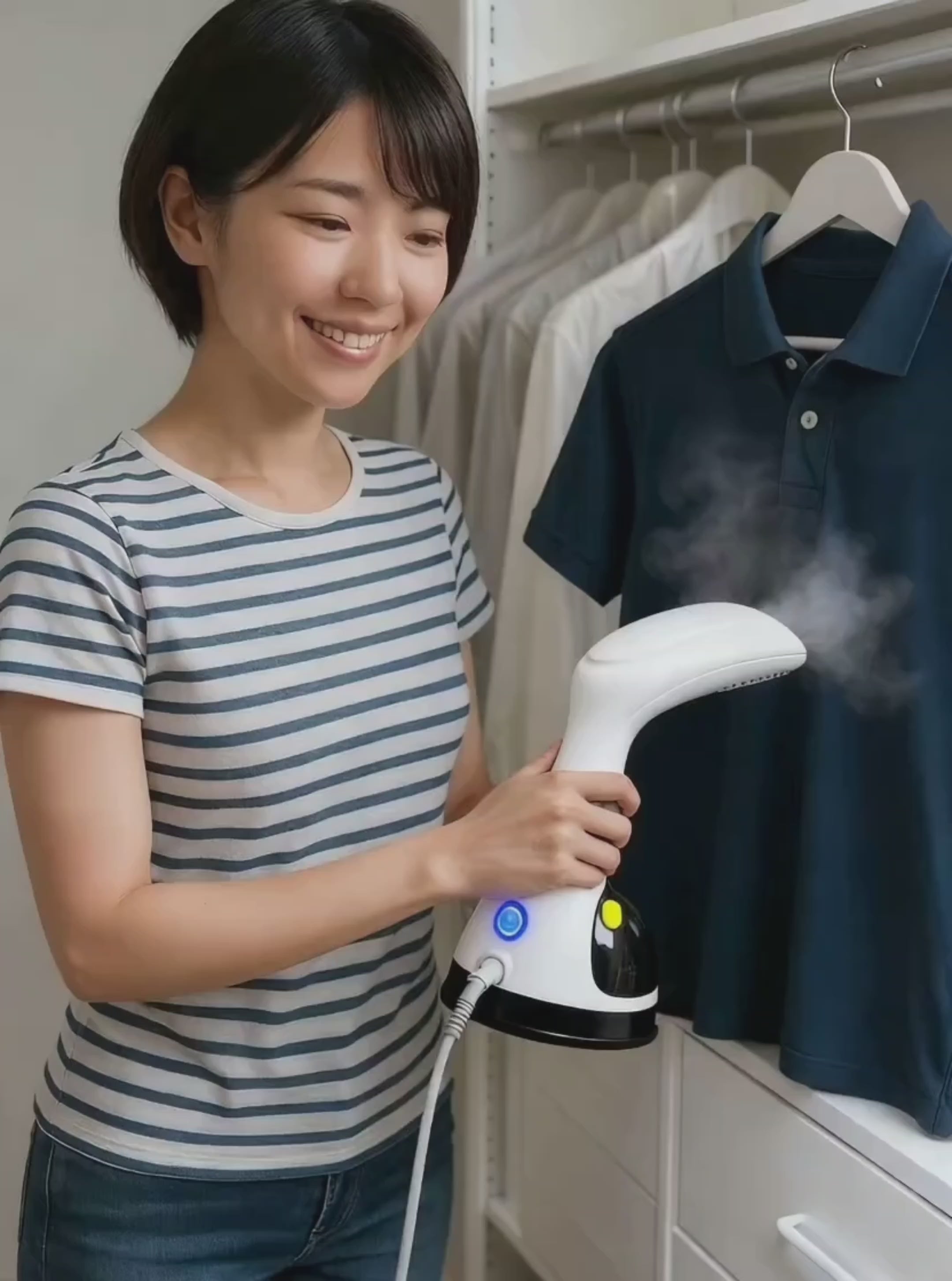 Load video: POWER LIVING - 便攜式掛燙機 迷你乾熨機 X80