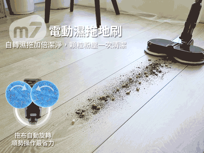 Bmxmao - 電動濕拖無線吸塵器MAO Clean M7 洗地機 (銀色)