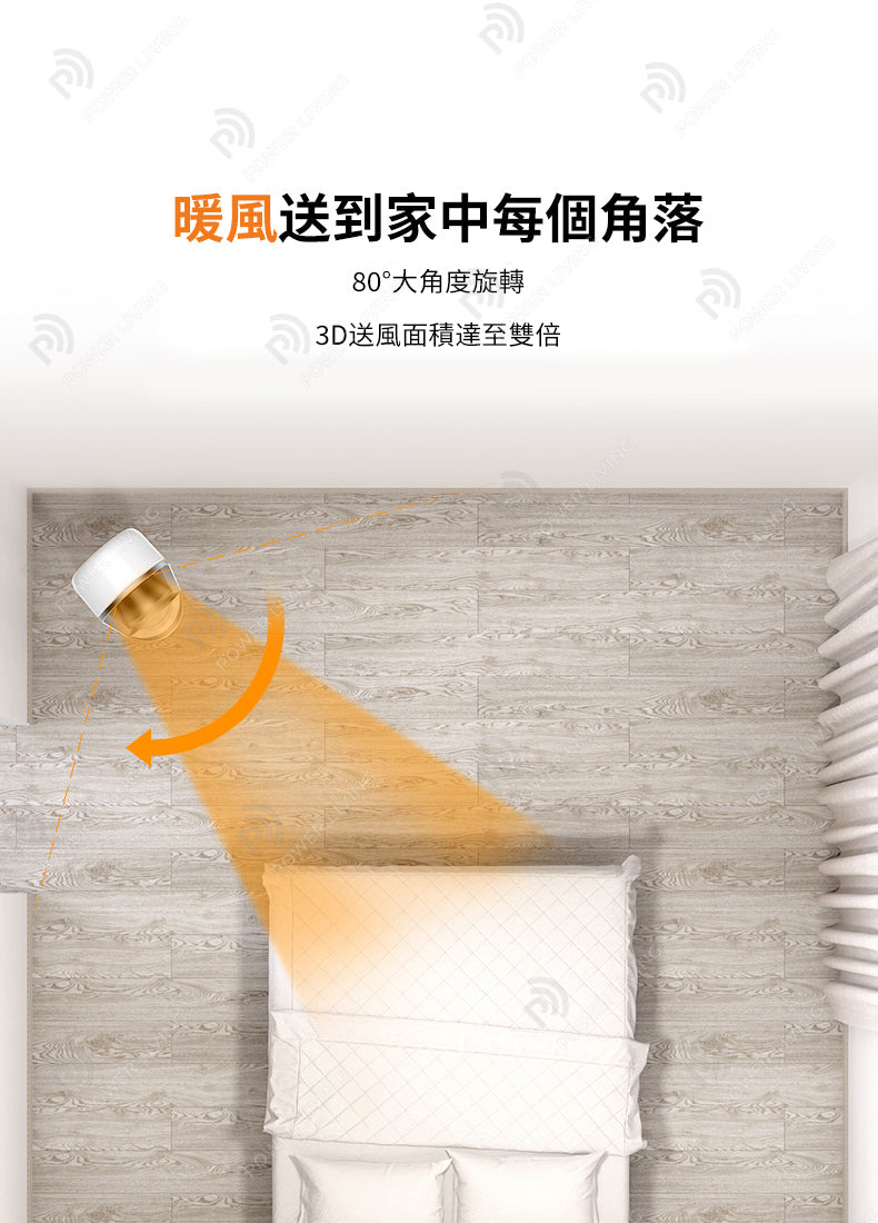 iHomey - 空氣淨化冷暖無葉風扇可上下轉動灰色AM-048JR-GY 【香港行貨】
