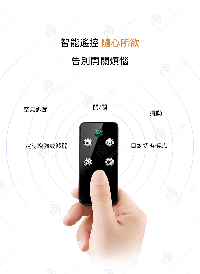 iHomey - 空氣淨化冷暖無葉風扇可上下轉動灰色AM-048JR-GY 【香港行貨】