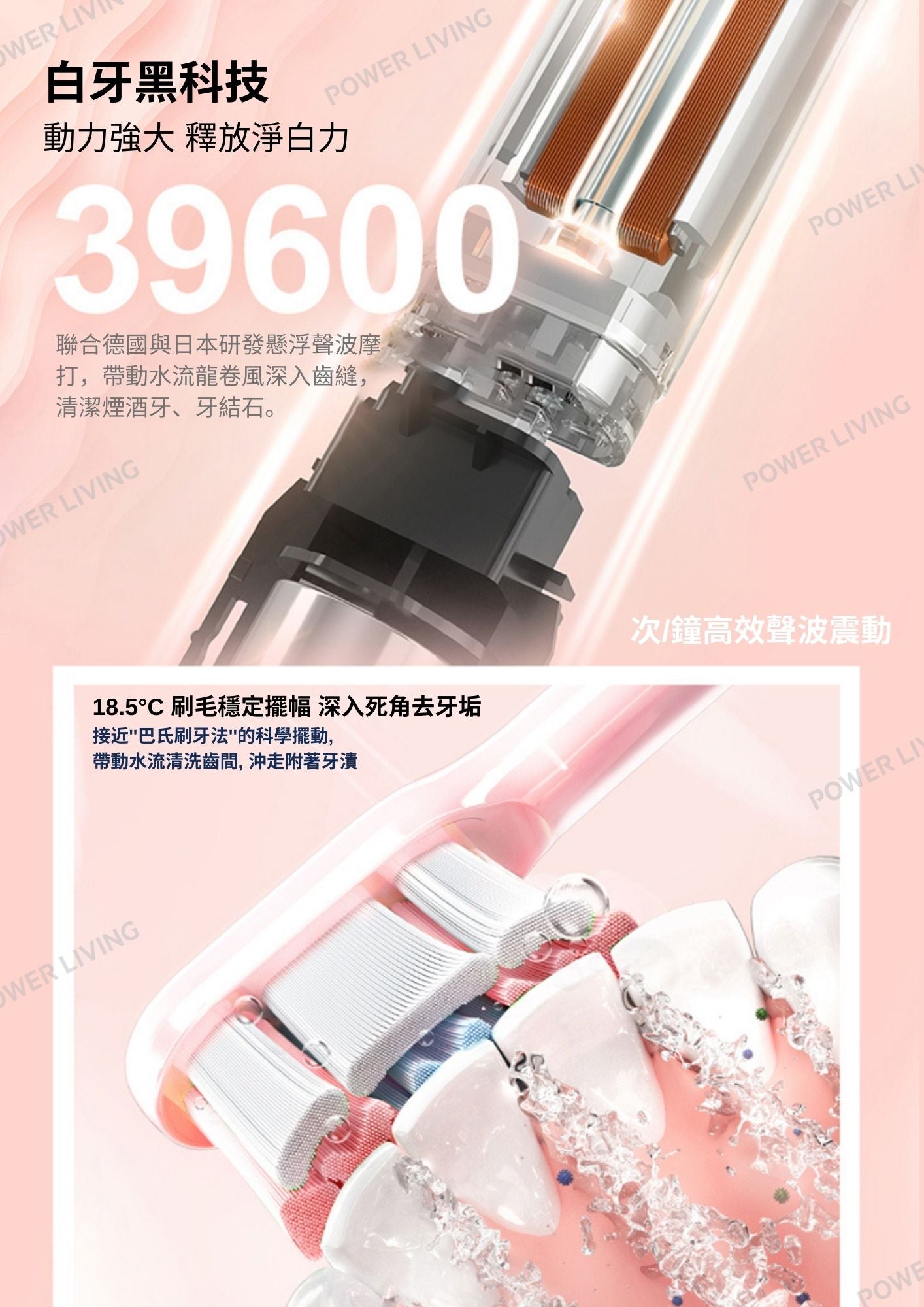 SOOCAS - X3U美白型聲波電動牙刷 (黑色)【香港行貨】