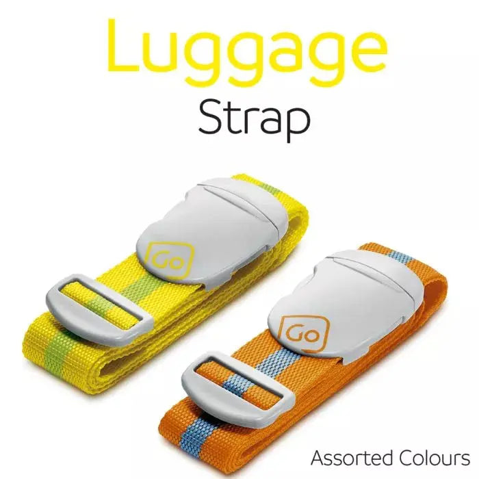 Go Travel LUGGAGE STRAP 170cm long x 4cm  wide (Yellow/Orange) 177.101