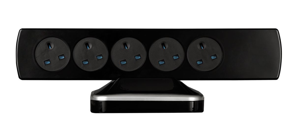 Masterplug - SRGTOWSU103PB 3米防雷拖板塔（10位13A 兩位2.1A USB/ 黑色）