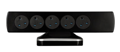 Masterplug - SRGTOWSU103PB 3米防雷拖板塔（10位13A 兩位2.1A USB/ 黑色）