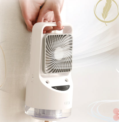 Kusa - CF51 Powerful humidifying cooling fan | 120-degree wide-angle air supply | Aromatherapy tablets can be added | Up to 10 hours of battery life [Hong Kong genuine product]