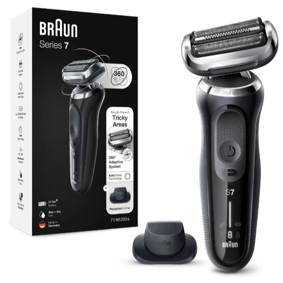 Braun 百靈 - SERIES 7 - 71-N1200S 乾濕兩用電鬚刨連精準修剪器