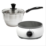 FAMITEC - IC-109 Mars迷你電磁爐 | 送 304不鏽鋼蒸煮單柄湯鍋 FAMITEC