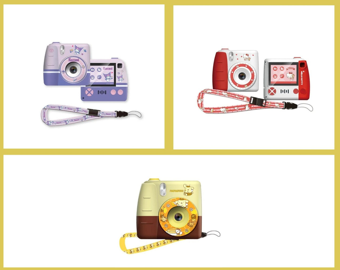 【送給孩子的最佳禮物】SANRIO-兒童數碼相機 Kuromi/Pompompurin/Hello Kitty【BEST GIFT FOR KIDS】 SANRIO-Kids Digital Camera | Kuromi | Pompompurin | Hello Kitty