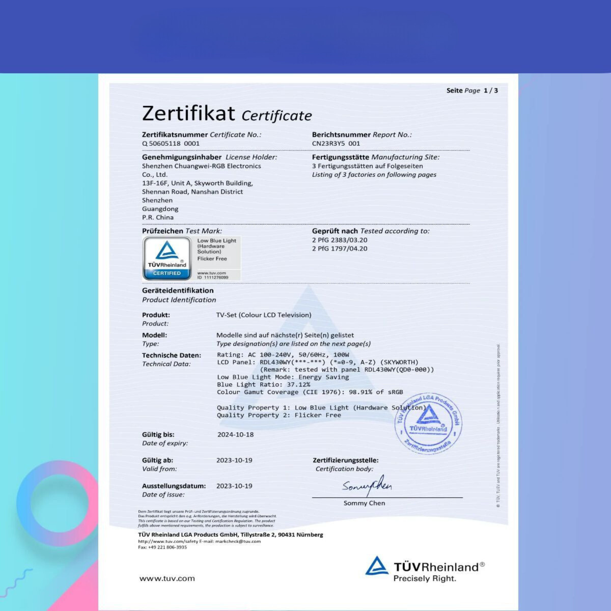 Skyworth 創維 - 43SUE8500 120Hz 43" 4K Google TV 4K UHD 智能電視