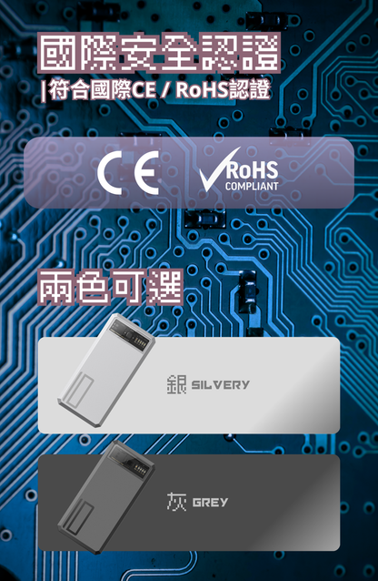 Orsen - E53 20W USB-C 10,000mAh 三輸出口快速充電寶 灰色