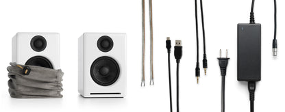 Audioengine A2+ 2025升級版 主動式立體聲藍牙書架喇叭-白色 Audioengine A2+ (AptX HD version, Type C) Power Wireless Speaker - White