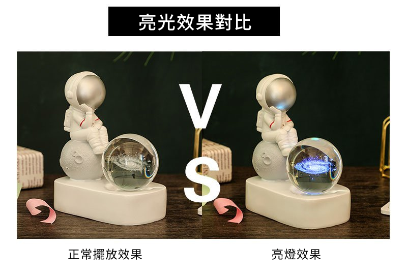 一品 - KP002 太空人水晶球夜燈