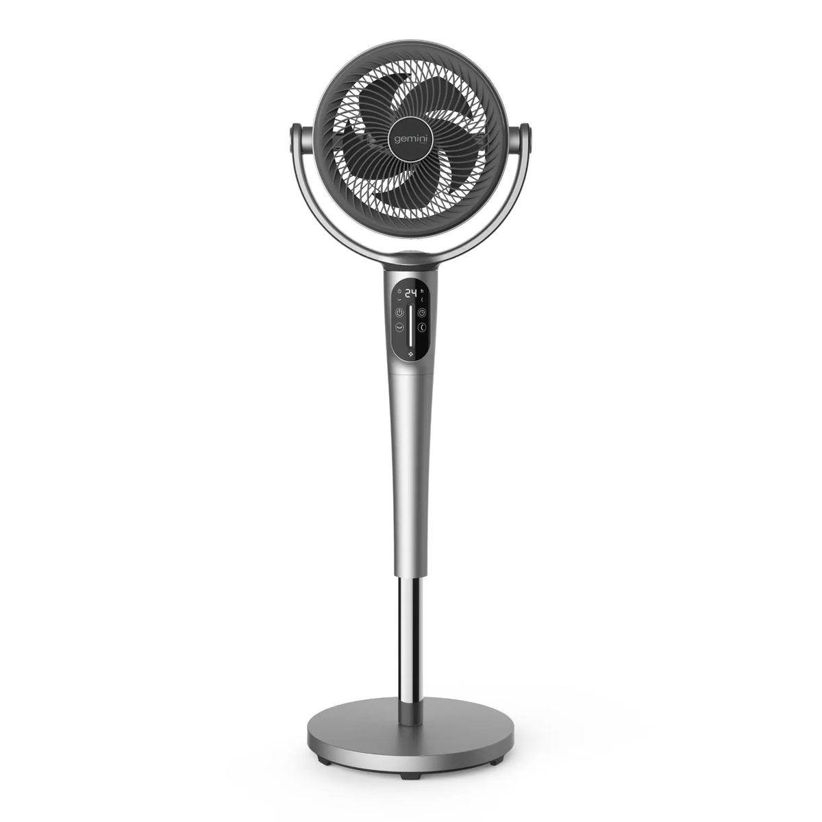 Gemini 8" DC Pedestal Air Circulator - GCF40BK