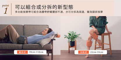 Lourdes - [Hong Kong licensed goods] (Orange color) Lightweight multi-functional warm vibration massager AX-HPL305