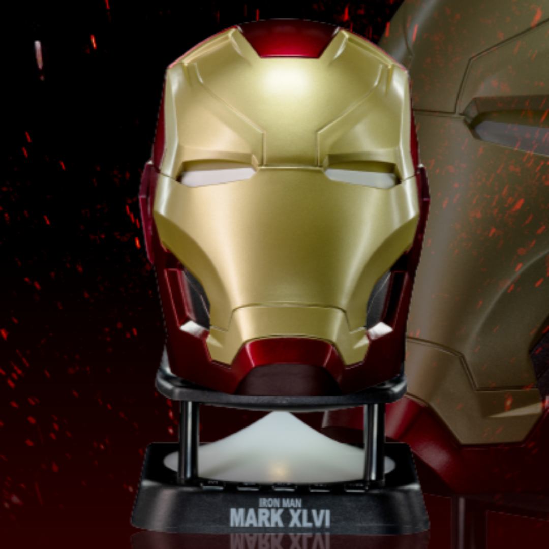 Marvel Mini Bluetooth Speaker - Iron Man The Mark XLVI (Mark 46) Helmet