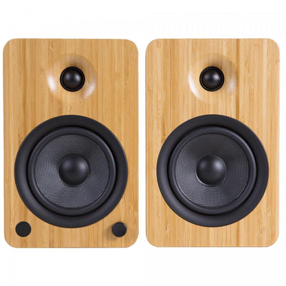 Kanto - YU4 Audiophile DAC AK4388 Decoder Bluetooth Active Speaker Bamboo Color
