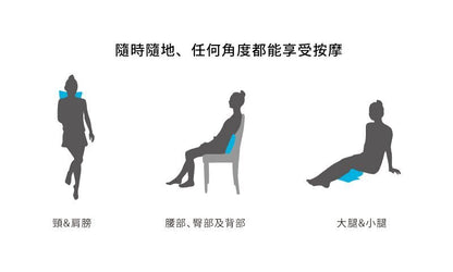 Lourdes - [Hong Kong licensed goods] 3D massage cushion AX-HCL310 (dark gray)