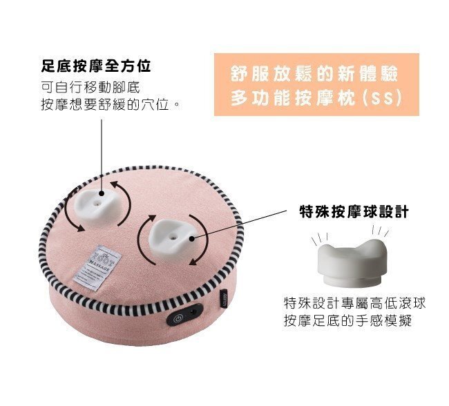 Lourdes - 【香港行貨】輕巧多功能足部按摩墊 AX-HXL194_PK (粉紅色) Lourdes