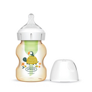 Dr. Brown's - Options+ 仿母乳排氣奶樽（小龜印花/ 第一階段奶咀/ PPSU 5oz）仿母乳奶樽｜減低脹氣｜減低肚風｜防真空奶樽｜奶樽｜防脹氣奶樽 DR-WB51620 Bliss