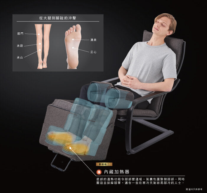 Lourdes - [2色可選] 腿部足部全覆蓋氣囊按摩凳  AX-HXT179【香港行貨】 Lourdes