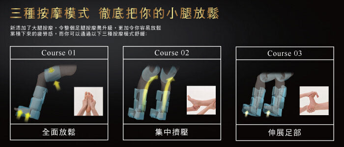 Lourdes - [2色可選] 腿部足部全覆蓋氣囊按摩凳  AX-HXT179【香港行貨】 Lourdes