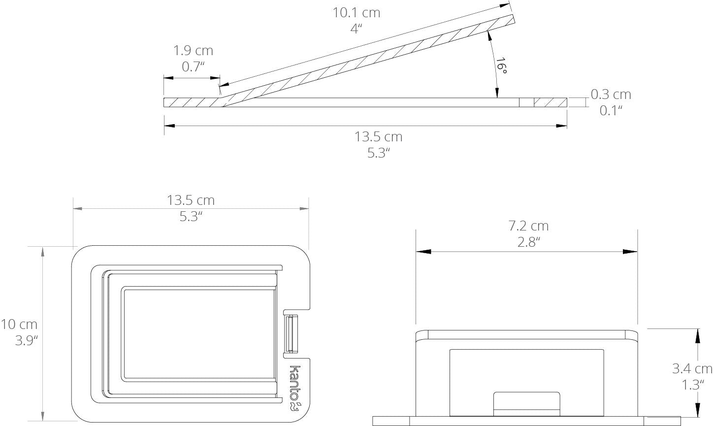 Kanto - S2 書架3吋喇叭通用腳架 (適用ORA/YU2) Kanto