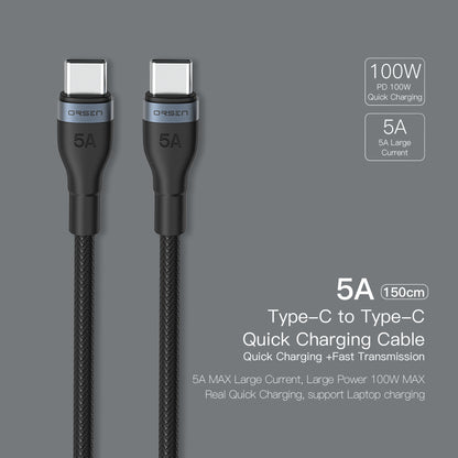 Orsen - S6 Fast Charge 100W 5A Cable (Type-C to C)