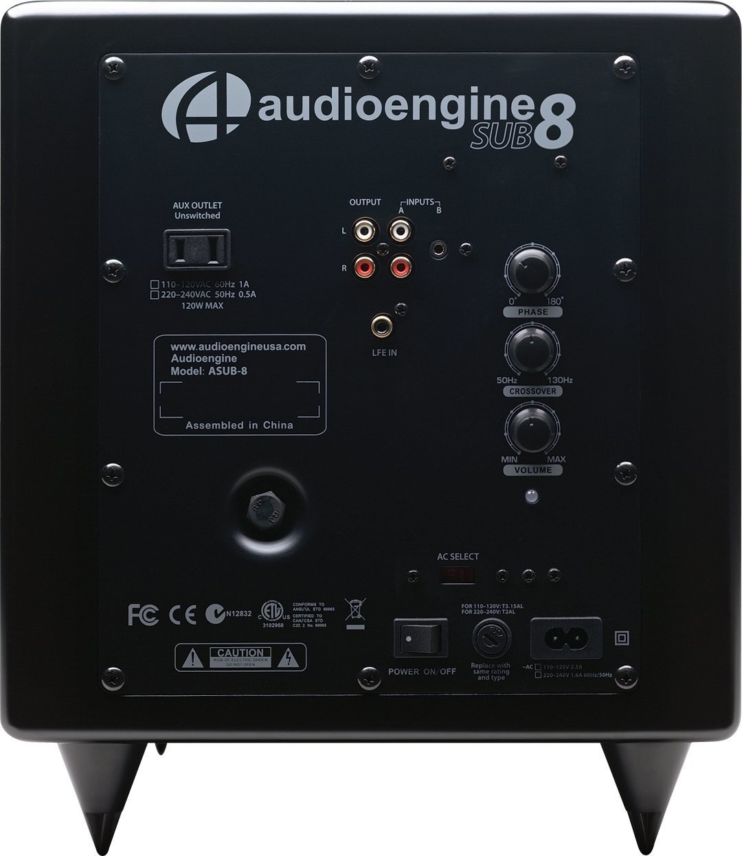 audioengine - 【香港行貨】S8 Powered Subwoofer 低音喇叭 (白色) Audioengine