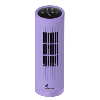 POWER LIVING - Bladless Tower Fan (Purple) TP-100｜Bladless Fan｜Table Standing Fan｜Cool Wind Fan