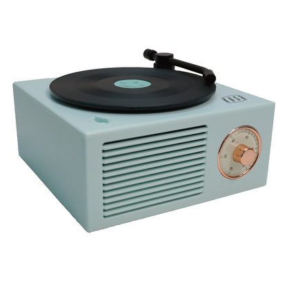 Kusa - VP-300 Vinyl Turntable Design Bluetooth Speaker (Light Blue)