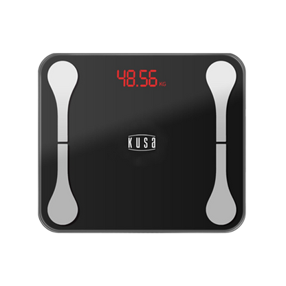 Kusa - WS-100-WH Smart Weight and Fat Scale Black (With APP) High Precision Digital