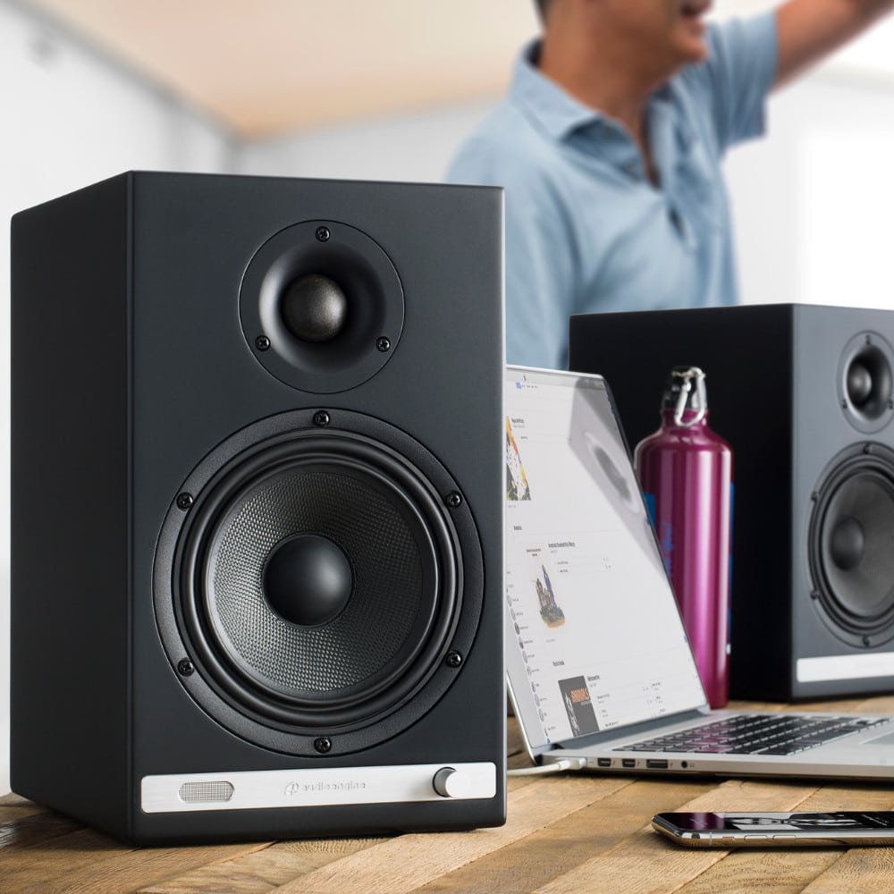 Audioengine - HD6 藍牙有源喇叭（黑色）桌上喇叭｜音響｜音箱｜擴聲器｜音樂播放器｜藍牙喇叭｜書架喇叭