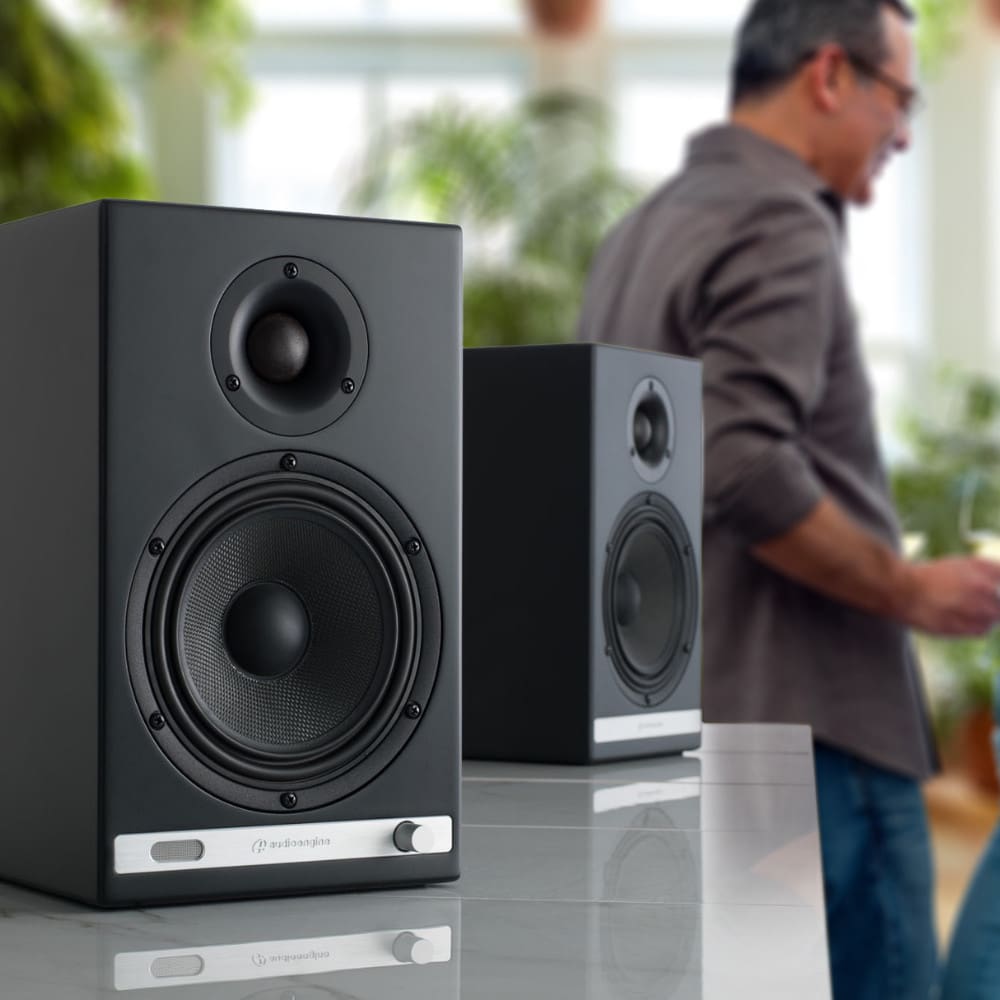 Audioengine - HD6 藍牙有源喇叭（黑色）桌上喇叭｜音響｜音箱｜擴聲器｜音樂播放器｜藍牙喇叭｜書架喇叭
