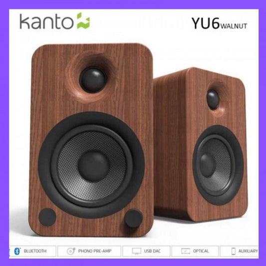 Kanto - YU6 藍牙有源喇叭胡桃木色【原裝行貨】