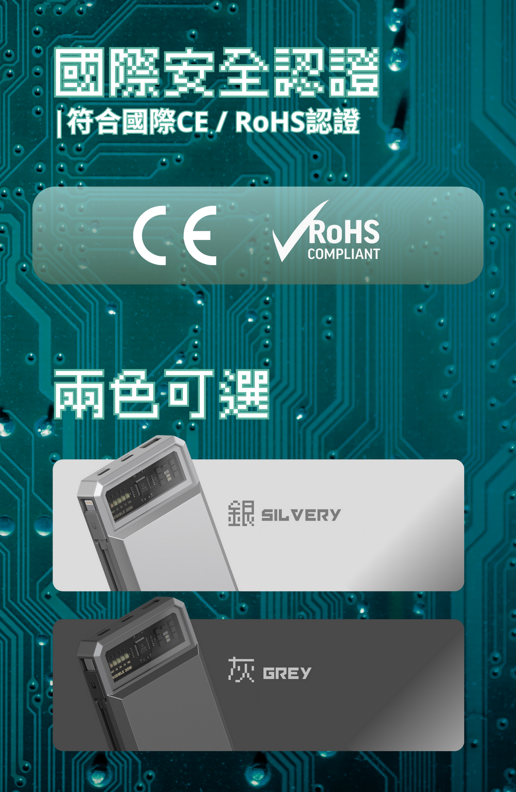 Orsen - E59 30W USB-C 20,000mAh 三輸出口 快速充電寶  灰色 Orsen