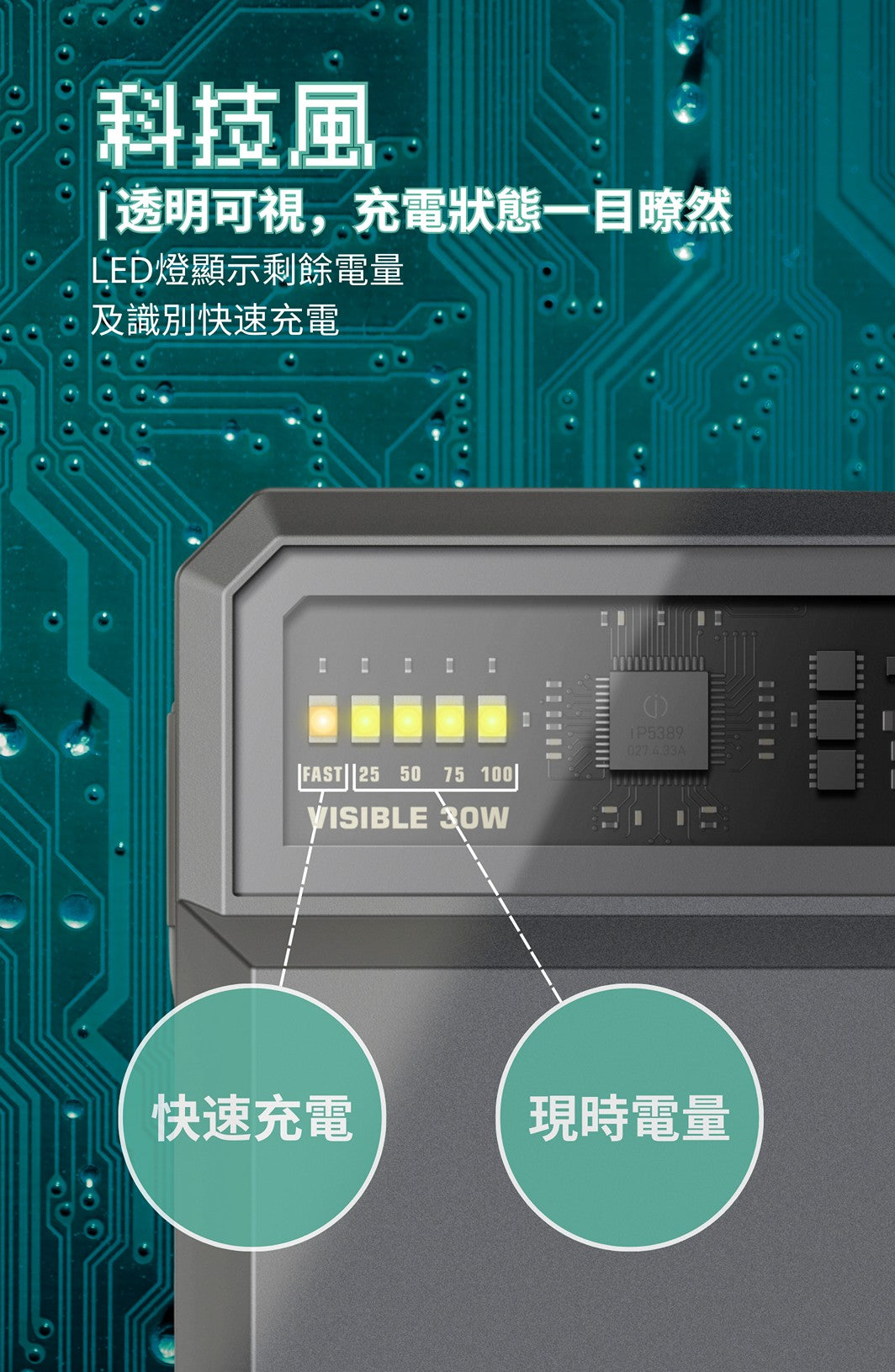 Orsen - E59 30W USB-C 20,000mAh 三輸出口 快速充電寶  灰色 Orsen