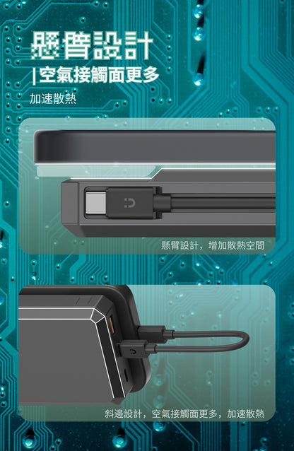 Orsen - E59 30W USB-C 20,000mAh Three-port Fast Power Bank Grey